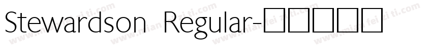 Stewardson Regular字体转换